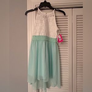 Amy Byer mint hi-lo dress size 8 NWT
